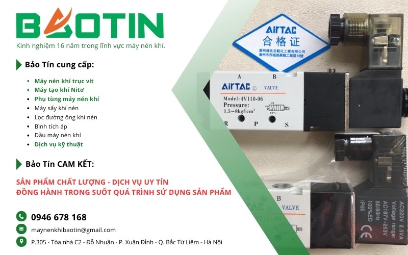 Bảo Tín cung cấp van điện từ airtac 4V110-06